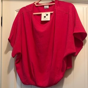 Cozy Co Women's Vibrant Pink Blouse